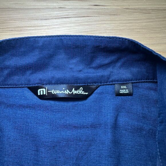 Travis Mathew Full Zip Fisticuffs Lightweight Golf Jacket Mens Size XXL Blue - Picture 3 of 8